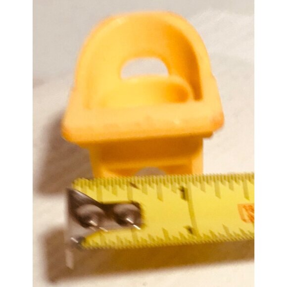 Vintage 1972 Fisher Price Lov Toys Yellow Rocking Horse Chair Dollhouse Furnitur - Picture 14 of 14